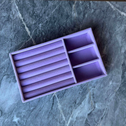 ANNEBRAUNER Velvet Tray Lavendel Rings