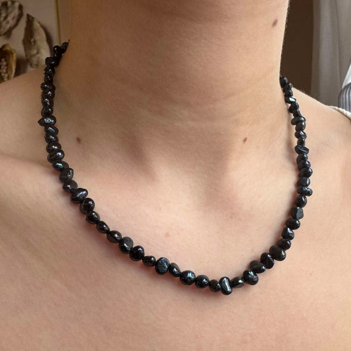 ANNEBRAUNER BLACK Pearl Necklace