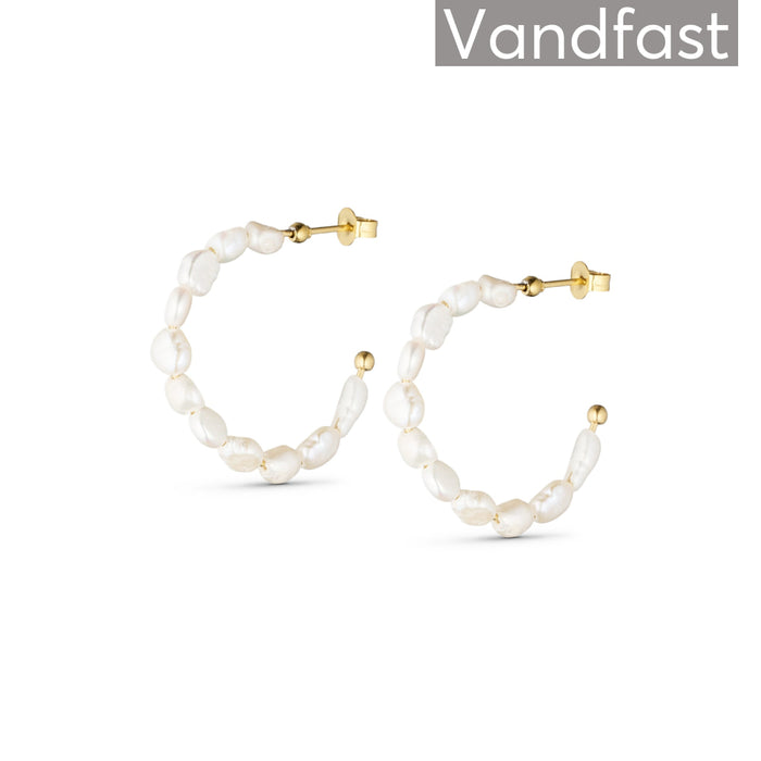 Annebrauner Big Freshwater Pearl Hoops