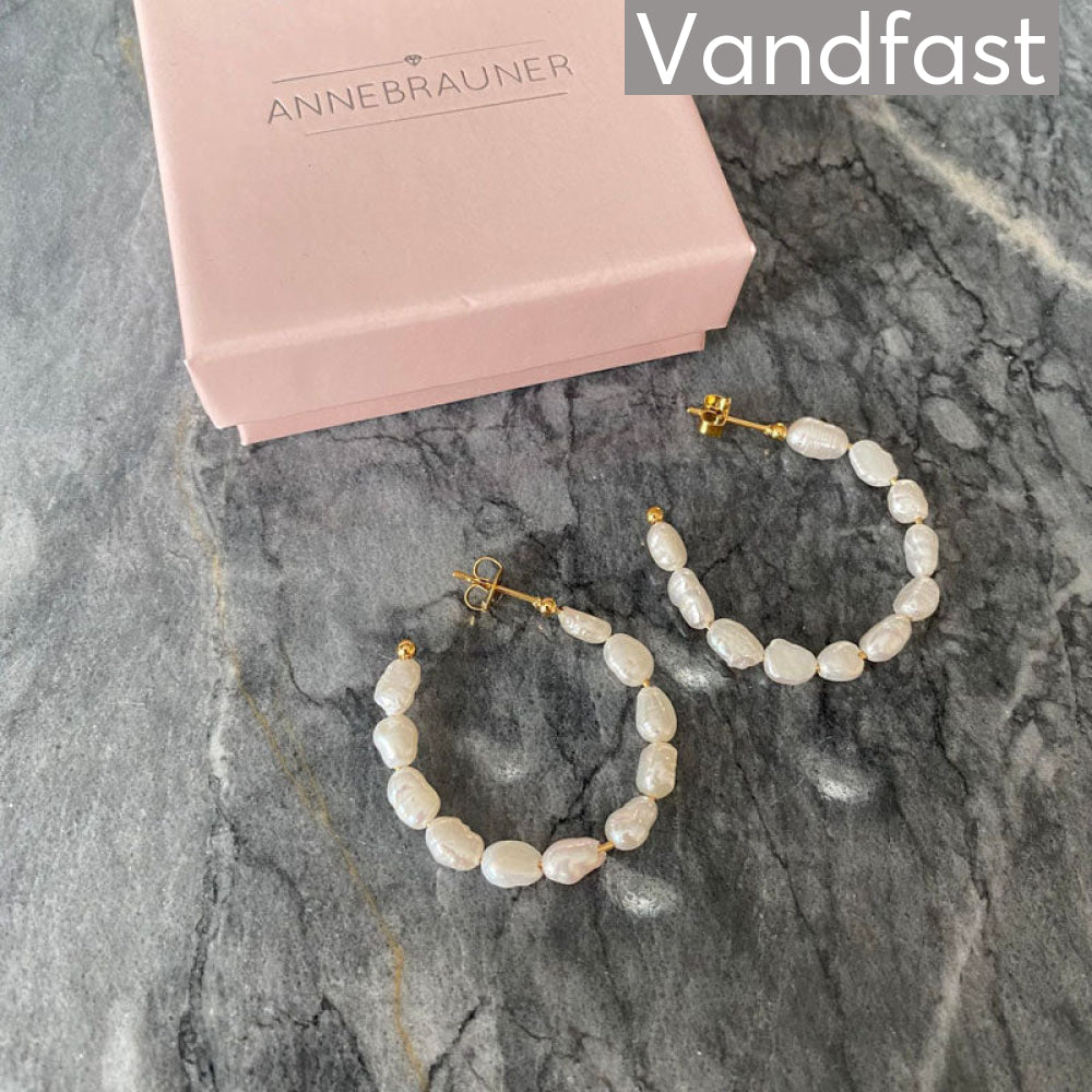 Annebrauner Big Freshwater Pearl Hoops