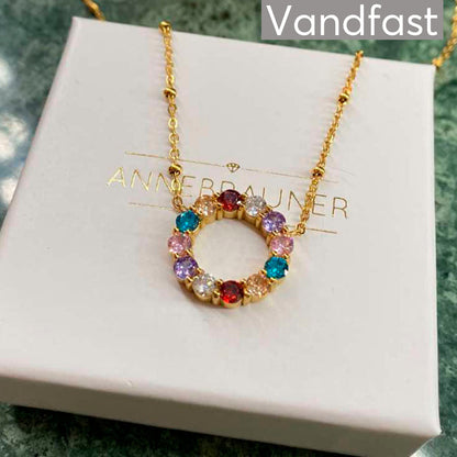 Annebrauner Big Multicolor Circle Necklace