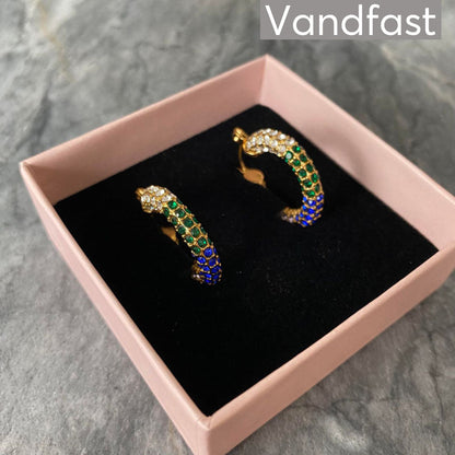 Annebrauner Big Sparkling Party Multicolor Earrings