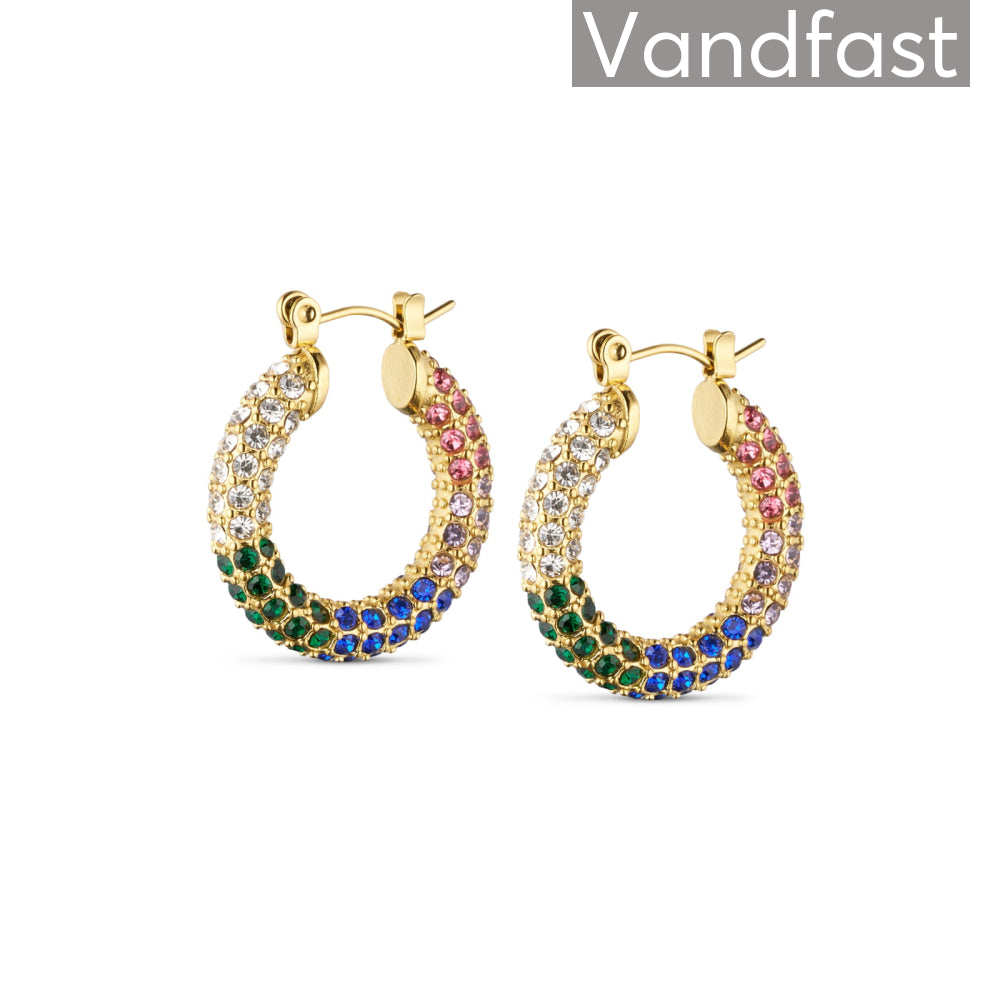 Annebrauner Big Sparkling Party Multicolor Earrings