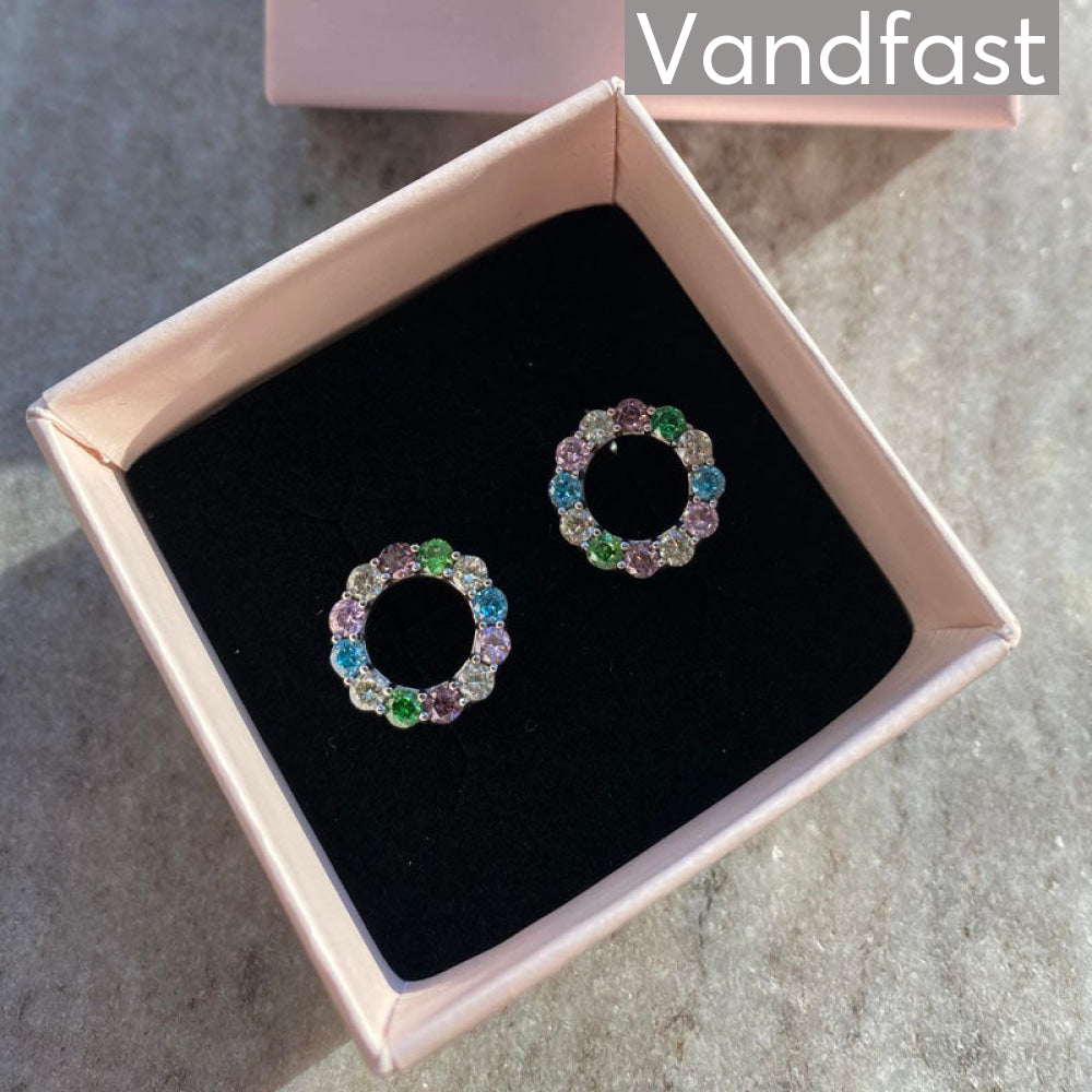 Annebrauner Dreamy Multicolor Circle Earrings