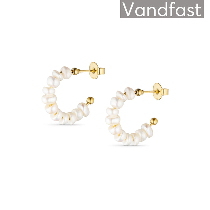 Annebrauner Freshwater Pearl Hoops