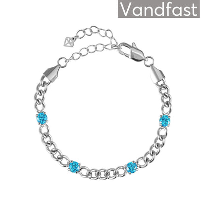 Annebrauner Panzer Aquamarine Bracelet