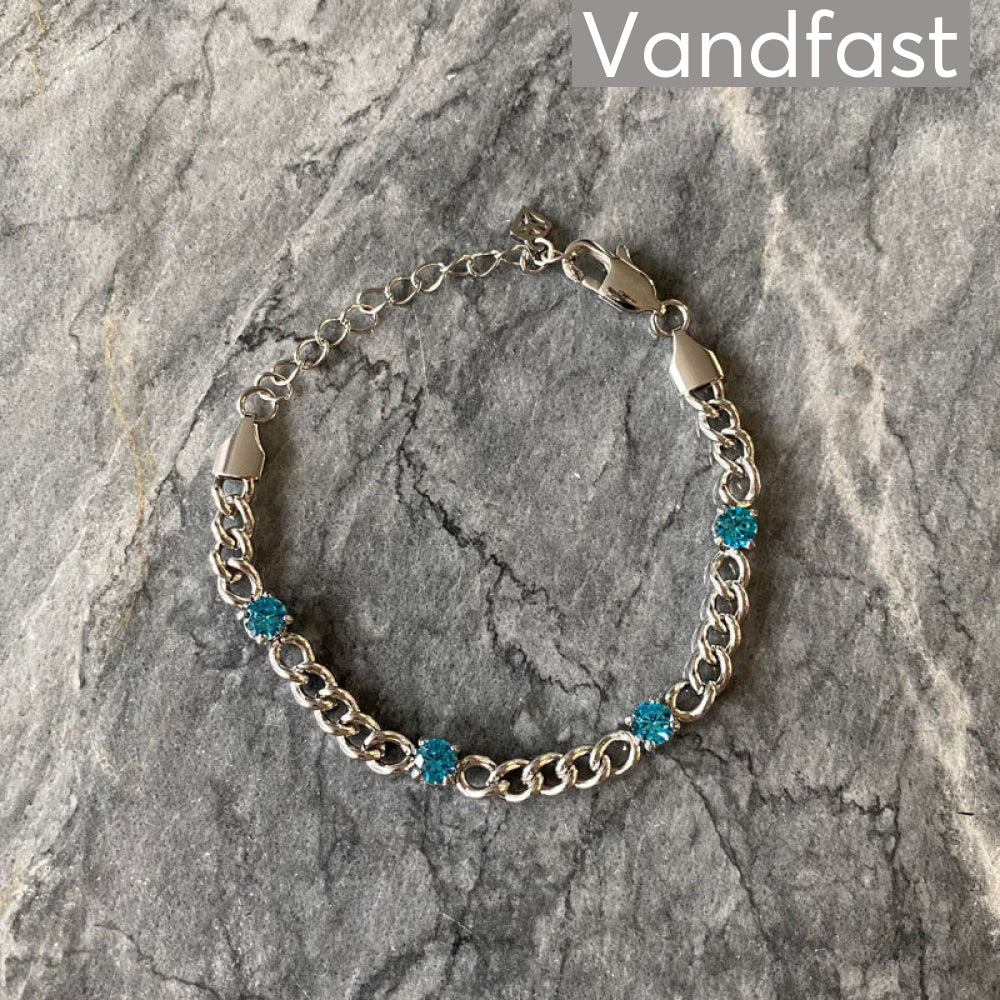 Annebrauner Panzer Aquamarine Bracelet