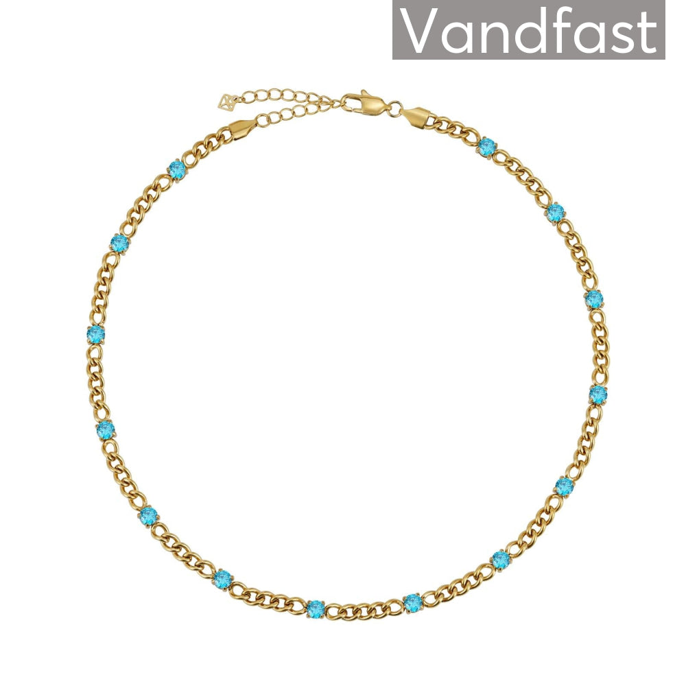 Annebrauner Panzer Necklace Aquamarine