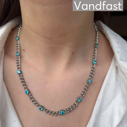 Annebrauner Panzer Necklace Aquamarine