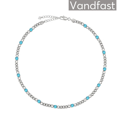 Annebrauner Panzer Necklace Aquamarine