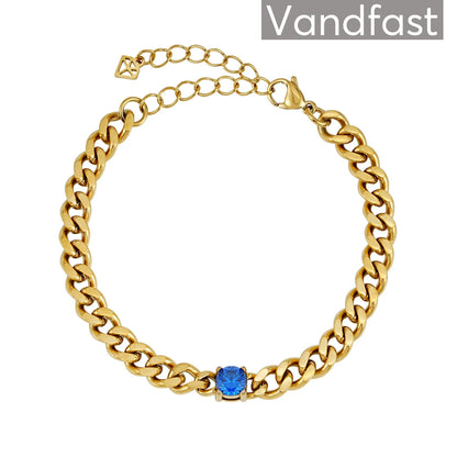 Annebrauner Panzer Sapphire Blue Bracelet