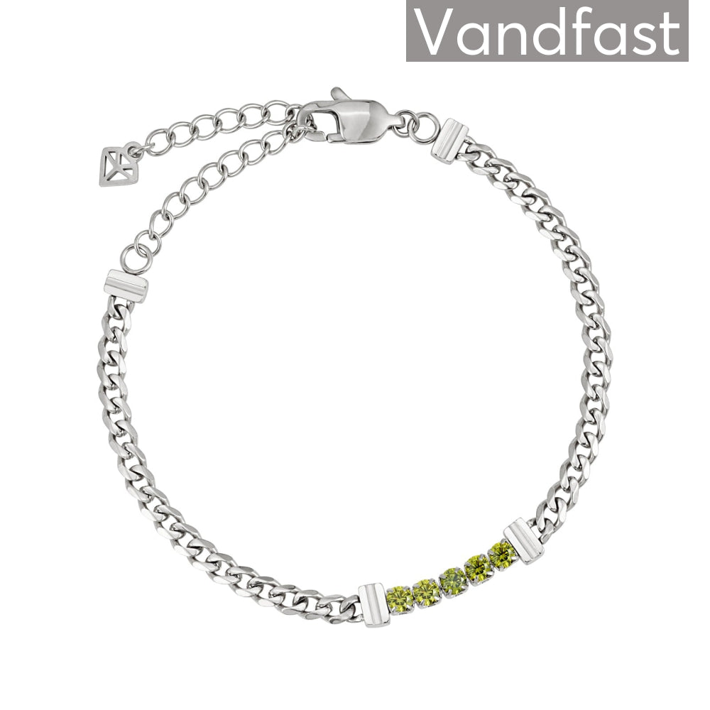 Annebrauner Panzer Tennis Peridot Bracelet