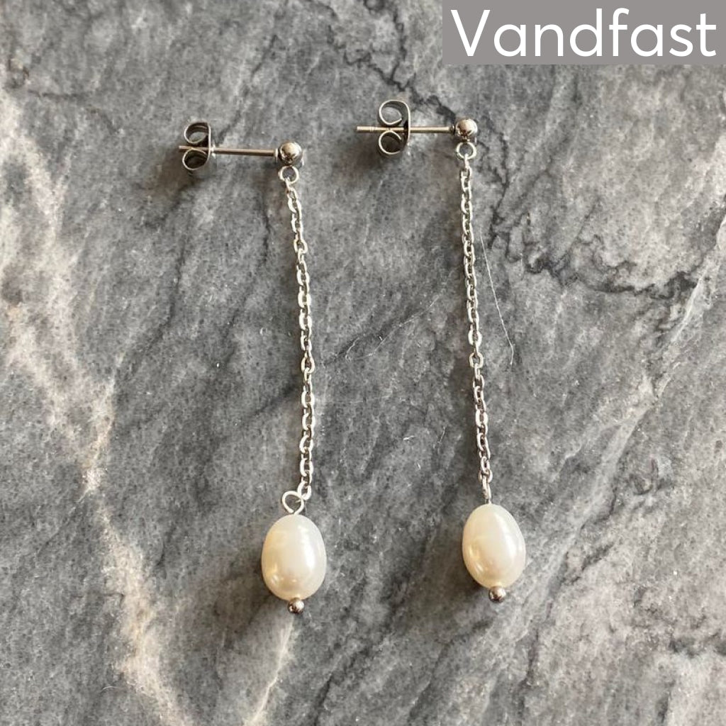 Annebrauner Pearl Chain Earrings
