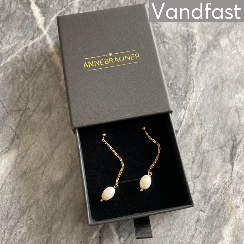 Annebrauner Pearl Chain Earrings