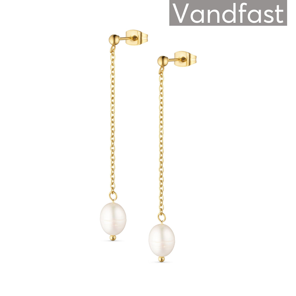 Annebrauner Pearl Chain Earrings