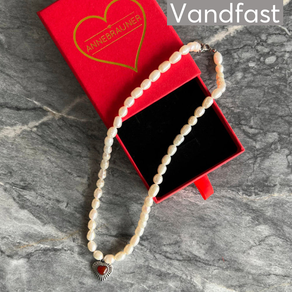 Annebrauner Pearl Heart Necklace Limited Edtion