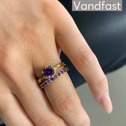 Annebrauner Princess Ring Dark Purple