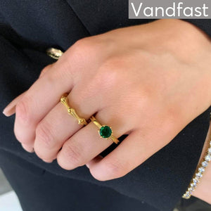 Annebrauner Princess Ring Jade Green