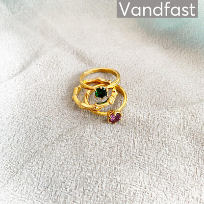 Annebrauner Princess Ring Jade Green