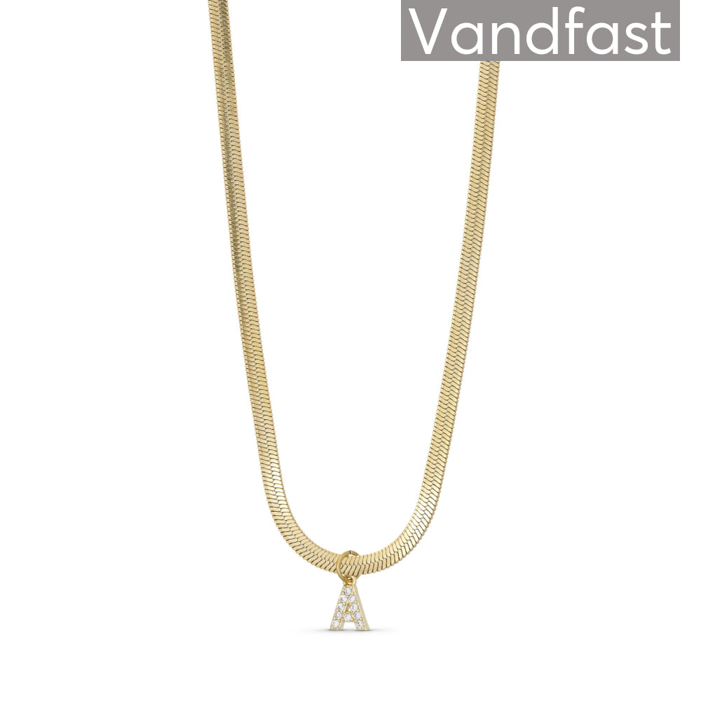 Annebrauner Snake Letter Necklace