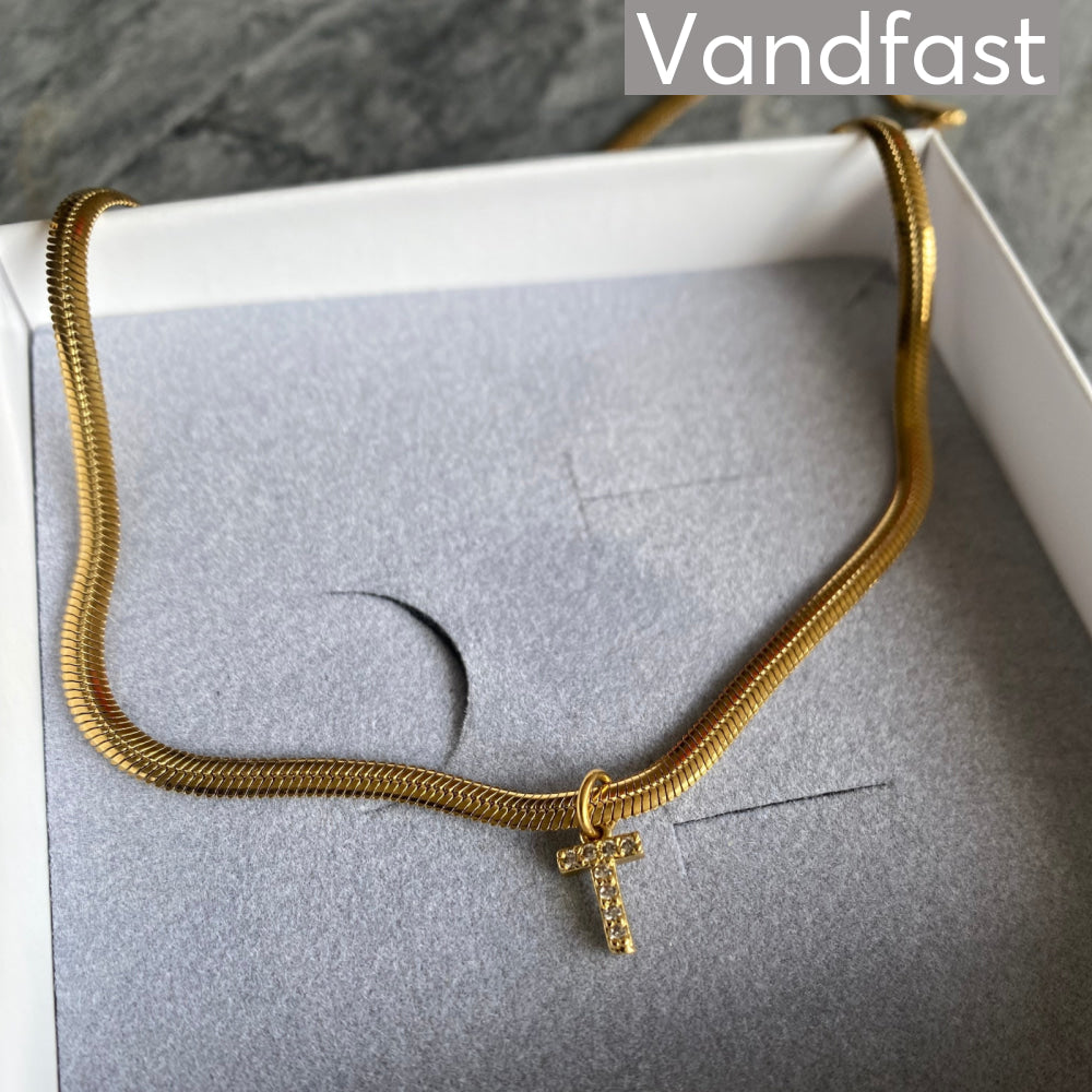 Annebrauner Snake Letter Necklace T