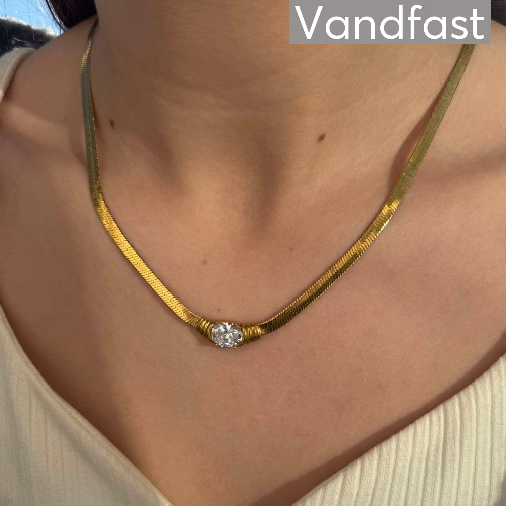 Annebrauner Snake Zirconia Necklace