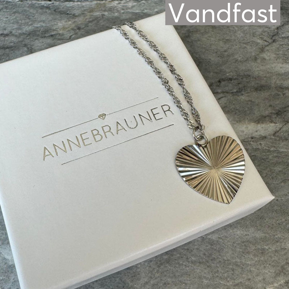 Annebrauner Sun Texture Heart Necklace