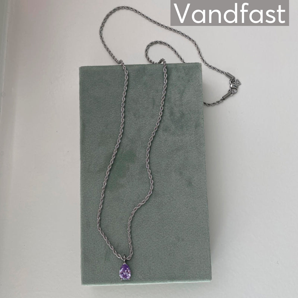 Annebrauner Swirl Drop Necklace Halskæde