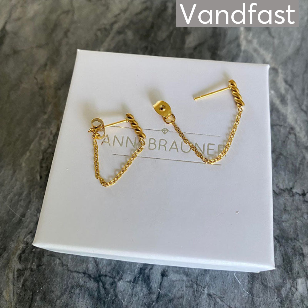 Annebrauner Swirly Chain Earrings