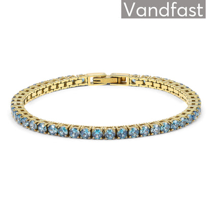 Annebrauner Tennis Petite Bracelet L-Sapphire