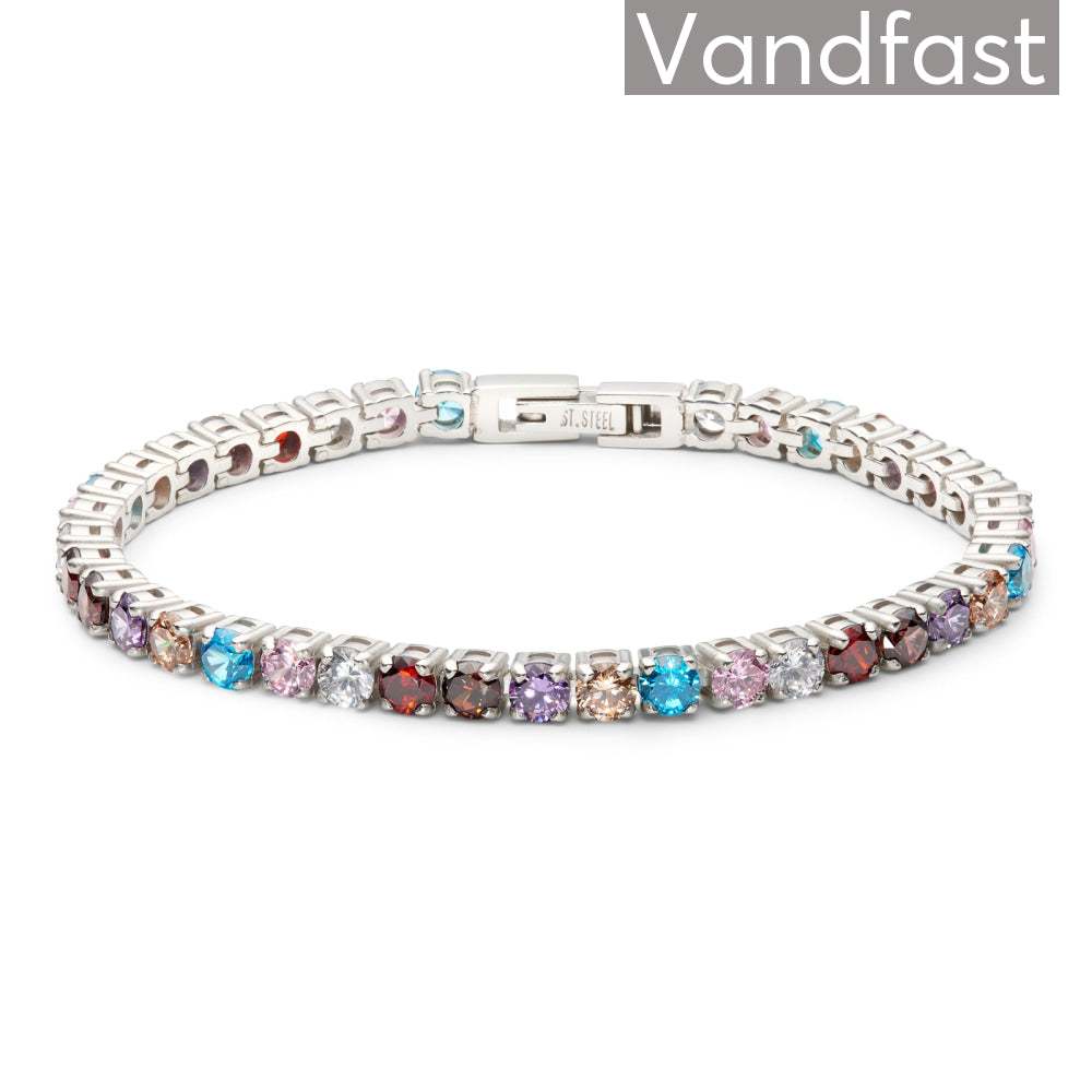 Annebrauner Tennis Rainbow Bracelet Armbånd