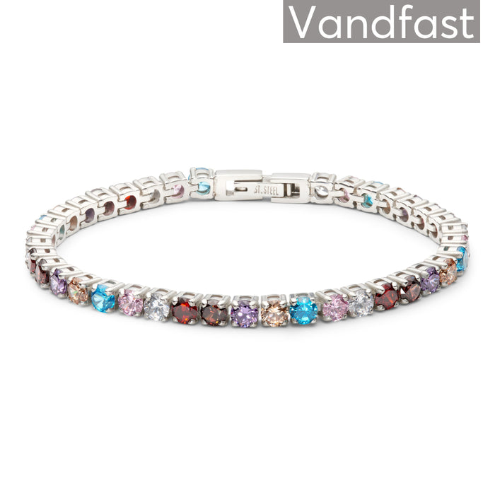 Annebrauner Tennis Rainbow Bracelet Armbånd