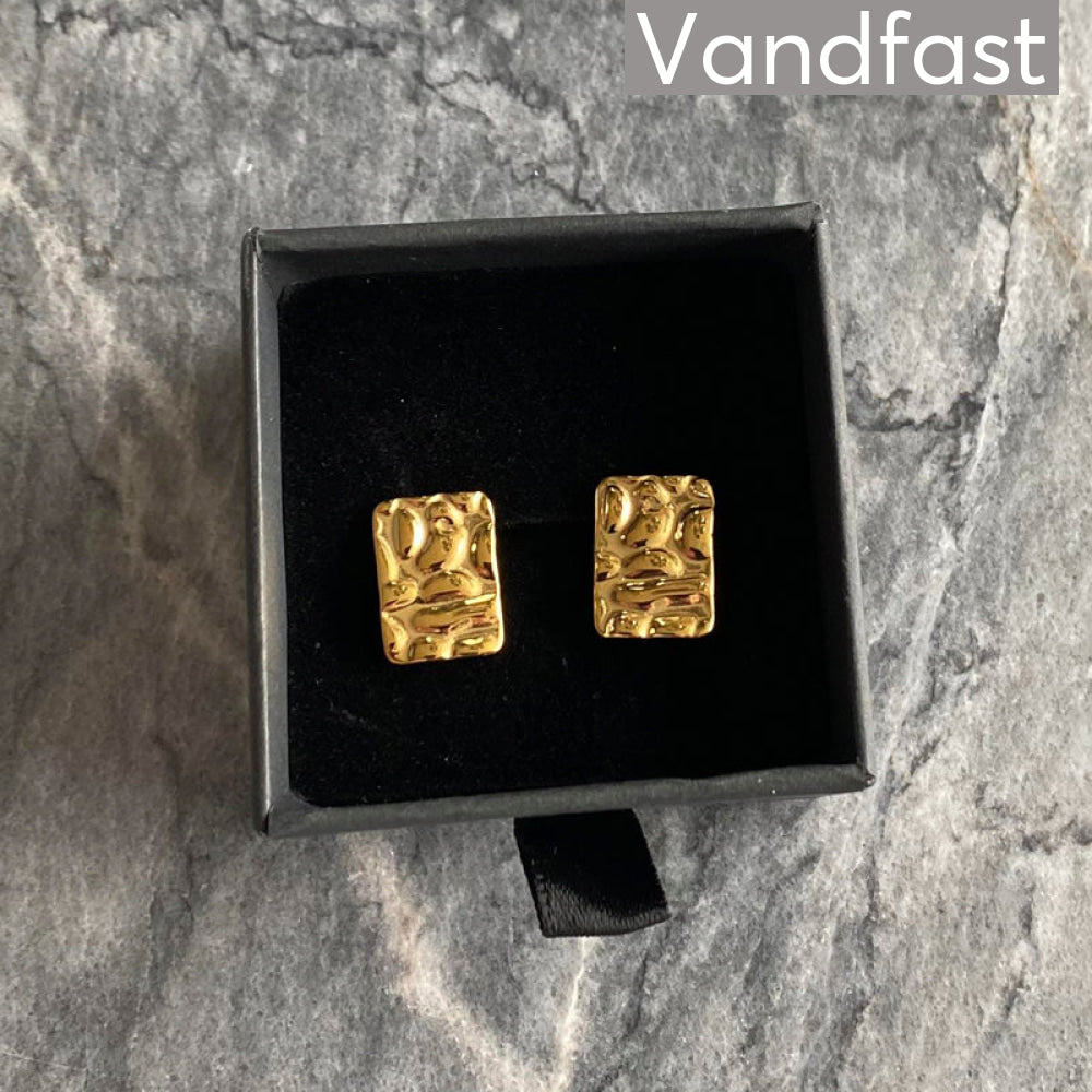 Annebrauner Texture Square Earrings