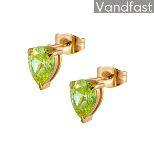 Annebrauner Waterdrop Apple Green Earrings