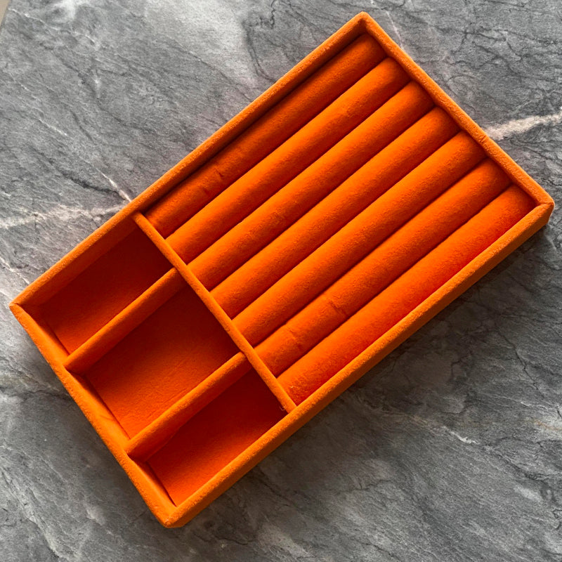 ANNEBRAUNER Velvet Tray Orange Rings