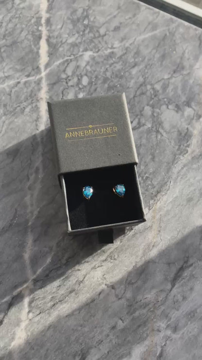 ANNEBRAUNER Waterdrop Blue Topaz Earrings