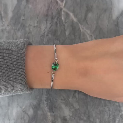 ANNEBRAUNER Flora Bracelet Green