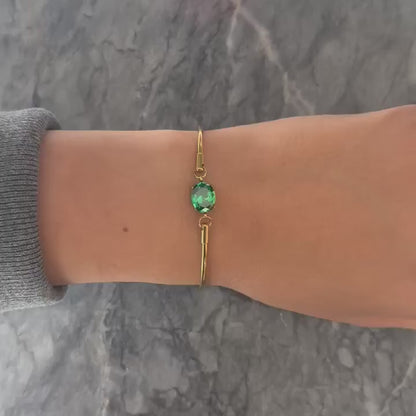 ANNEBRAUNER Flora Bracelet Green