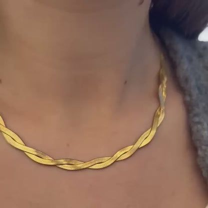 ANNEBRAUNER Double Snake Necklace