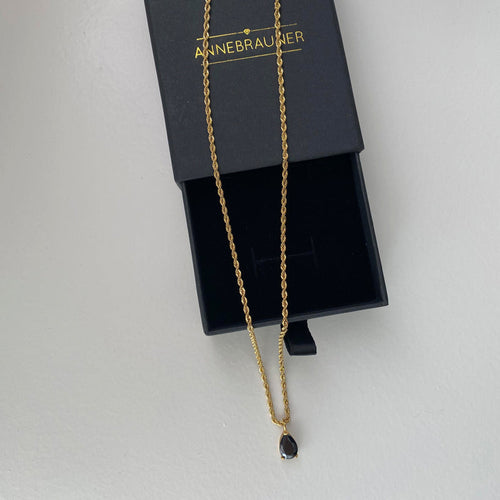 ANNEBRAUNER Swirl Drop Necklace