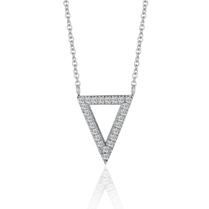 ANNEBRAUNER Triangle White Necklace